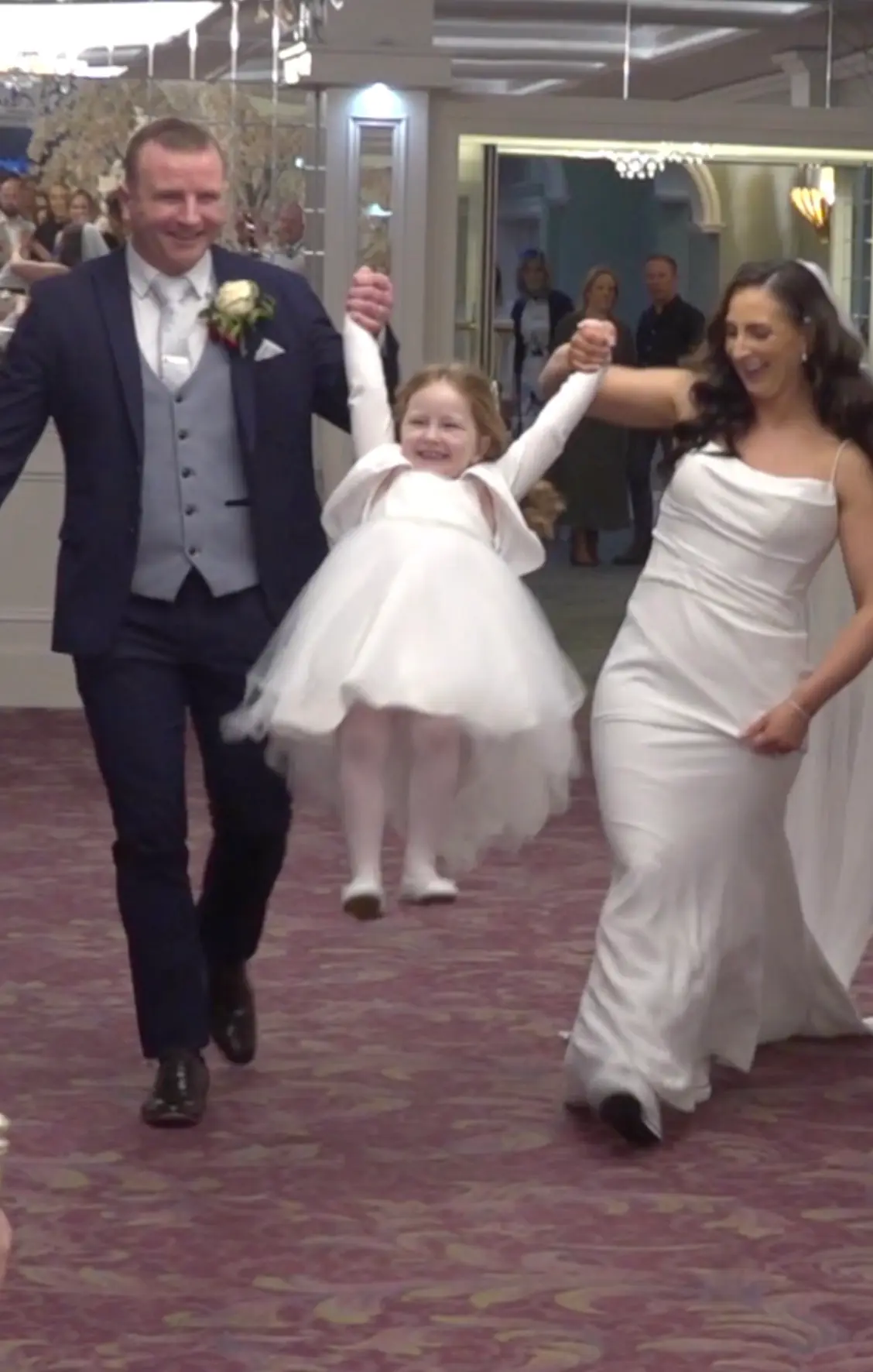 Rebecca & Darren wedding Instagram reel